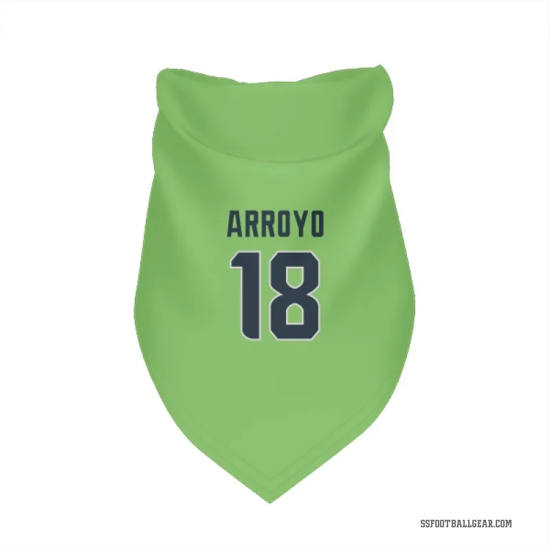 Elijah Arroyo  Green Seattle Seahawks   Neon  Cat & Dog Pet Bandana