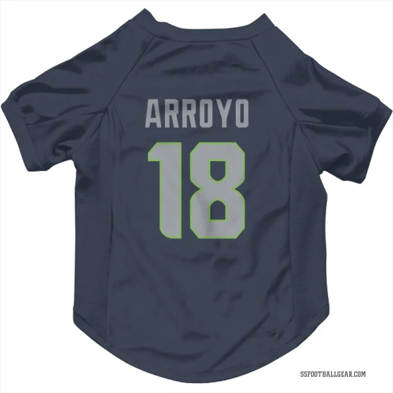 Elijah Arroyo  Navy Seattle Seahawks  Cat & Dog Pet Jersey