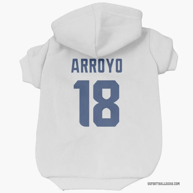Elijah Arroyo  White Seattle Seahawks  Cat & Dog Pet Hoodie