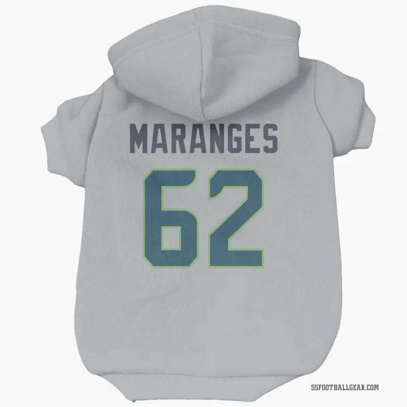 Federico Maranges  Gray Seattle Seahawks  Cat & Dog Pet Hoodie