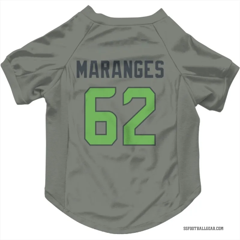 Federico Maranges  Green Seattle Seahawks   Gray Neon  Cat & Dog Pet Jersey
