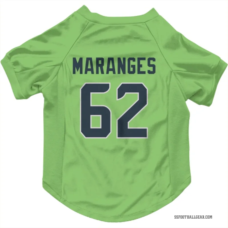 Federico Maranges  Green Seattle Seahawks   Neon  Cat & Dog Pet Jersey