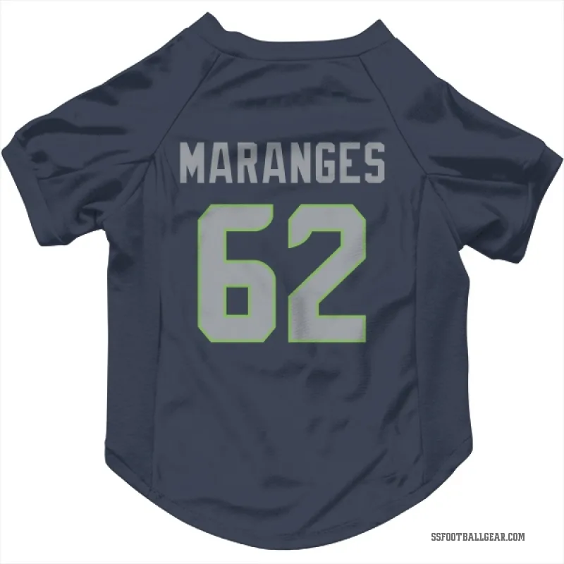 Federico Maranges  Navy Seattle Seahawks  Cat & Dog Pet Jersey