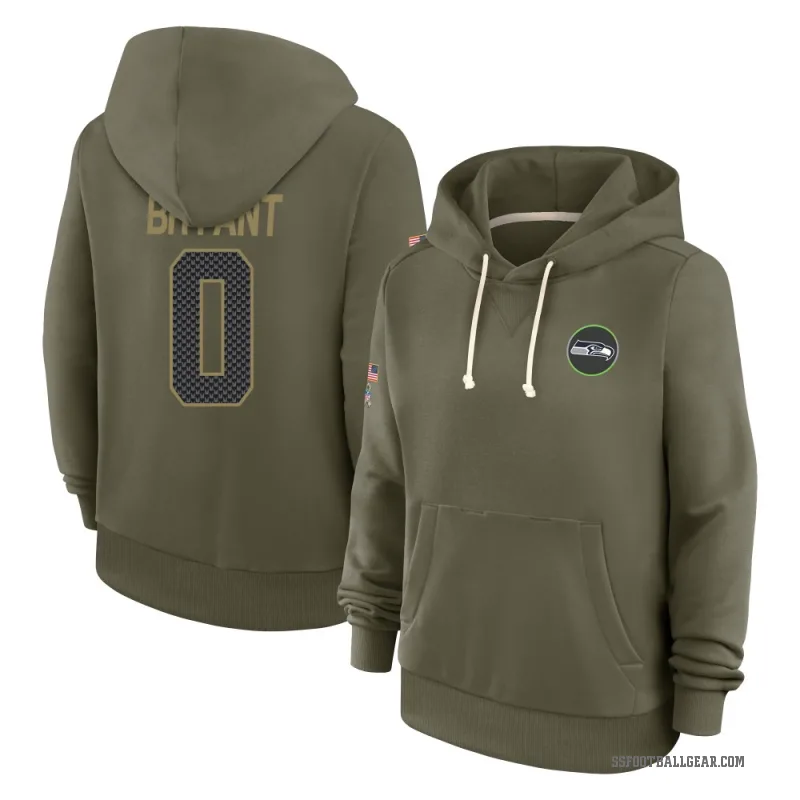 Harrison Bryant Women's Olive Seattle Seahawks 2025 Salute to Service Hoodie