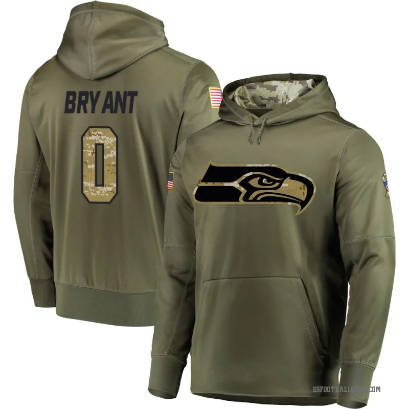 Harrison Bryant Youth Olive Seattle Seahawks Salute to Service Pullover Hoodie