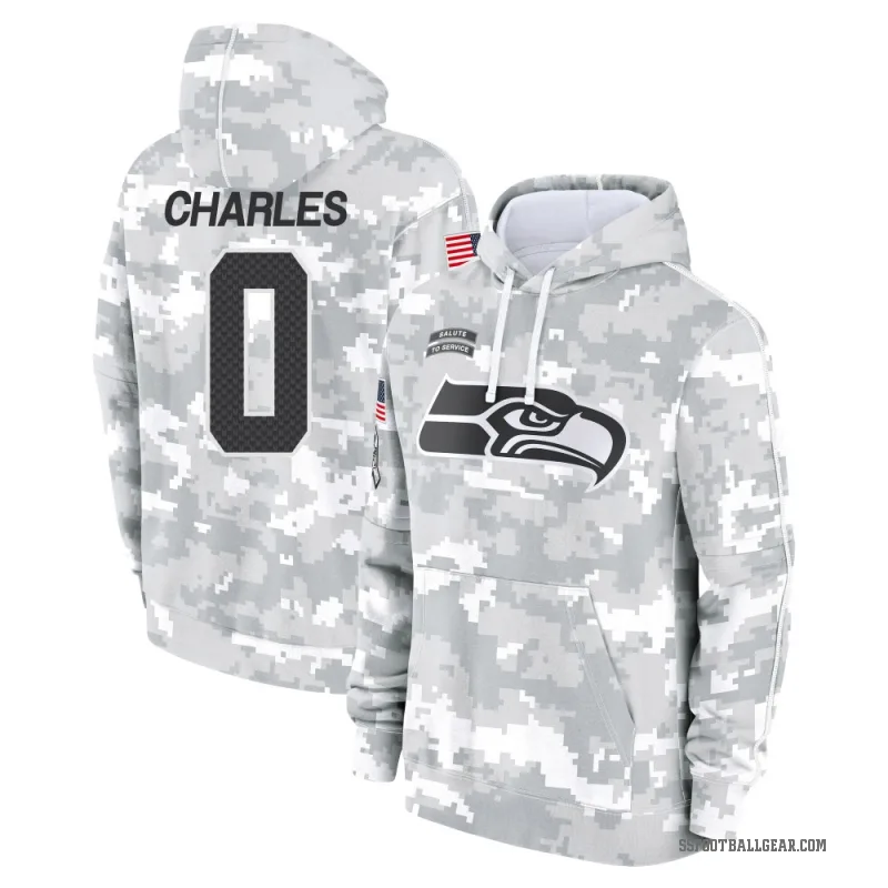 Irvin Charles Men's Camo Seattle Seahawks Arctic 2024 Salute to Service Club Fleece Pullover Hoodie