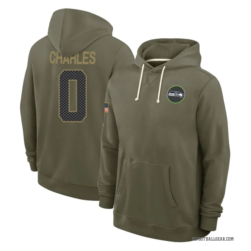 Irvin Charles Men's Olive Seattle Seahawks 2025 Salute to Service Hoodie