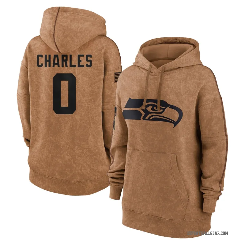 Irvin Charles Women's Brown Seattle Seahawks 2023 Salute To Service Pullover Hoodie