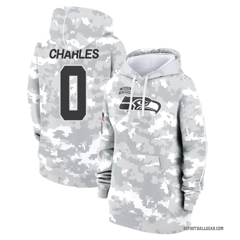 Irvin Charles Women's Camo Seattle Seahawks Arctic 2024 Salute to Service Club Fleece Pullover Hoodie