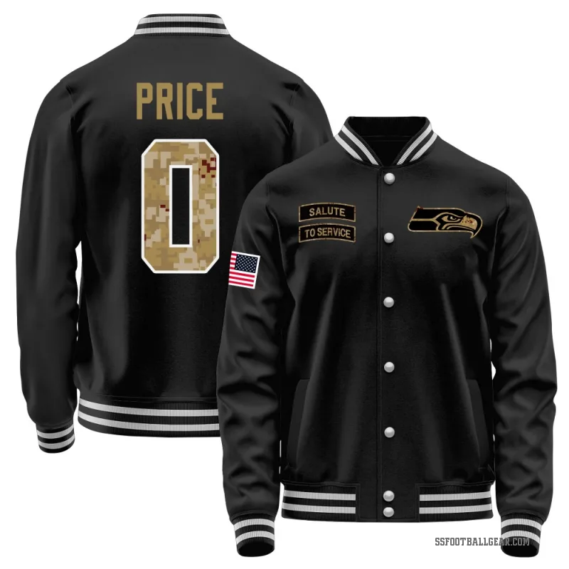 Jadarian Price Men's Black Seattle Seahawks Salute to Service Sideline Performance Jacket