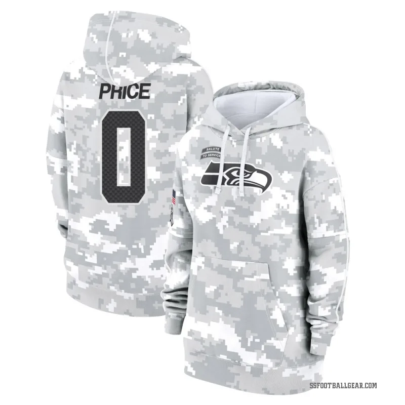 Jadarian Price Women's Camo Seattle Seahawks Arctic 2024 Salute to Service Club Fleece Pullover Hoodie