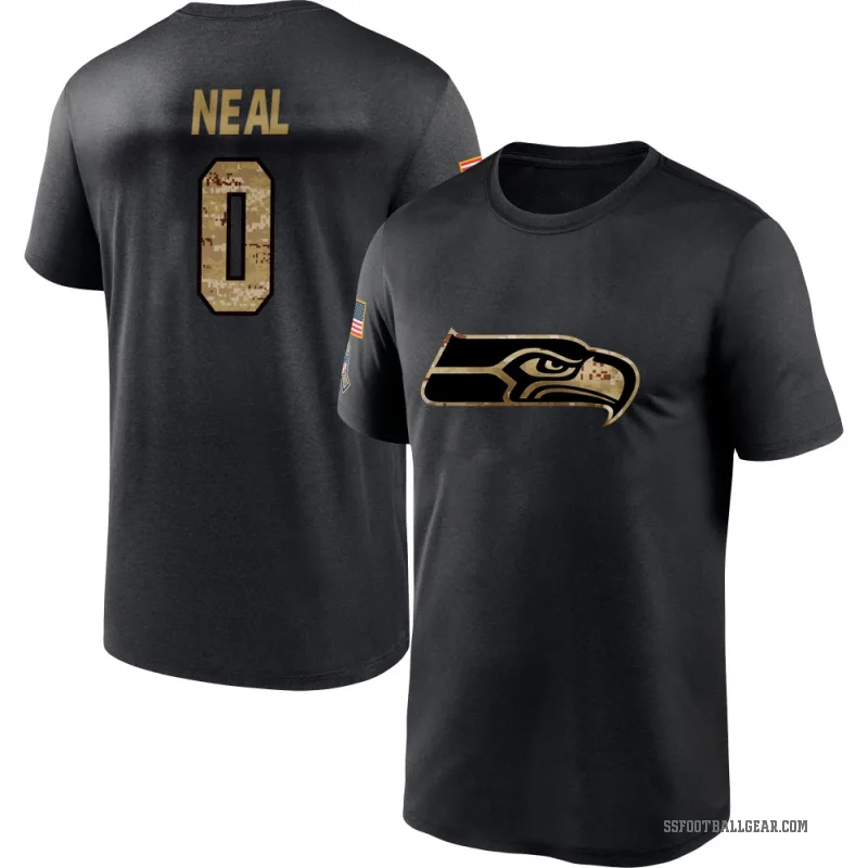 Julian Neal Men's Black Seattle Seahawks 2020 Salute To Service Performance T-Shirt