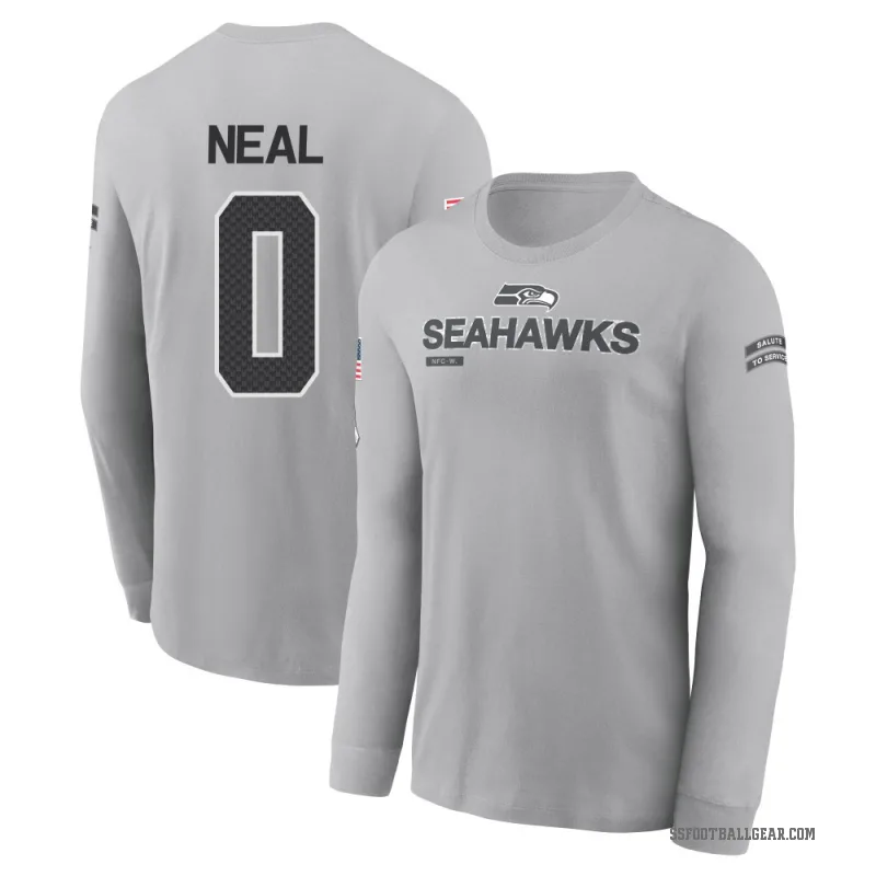Julian Neal Men's Gray Seattle Seahawks 2024 Salute to Service Long Sleeve T-Shirt
