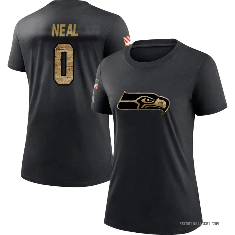 Julian Neal Women's Black Seattle Seahawks 2020 Salute To Service Performance T-Shirt
