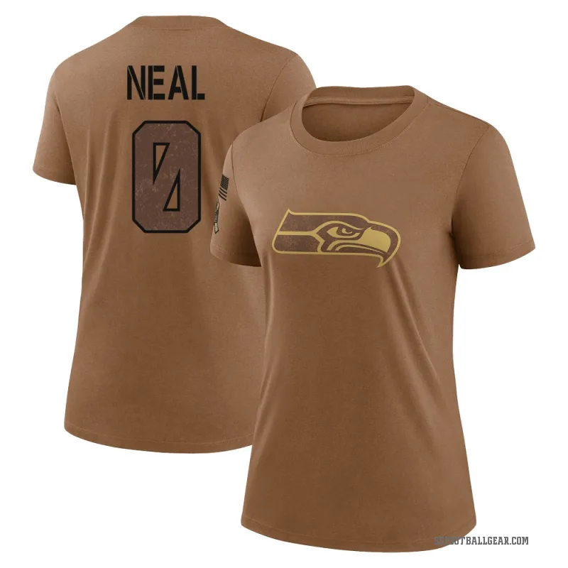 Julian Neal Women's Brown Seattle Seahawks 2023 Salute To Service Performance T-Shirt
