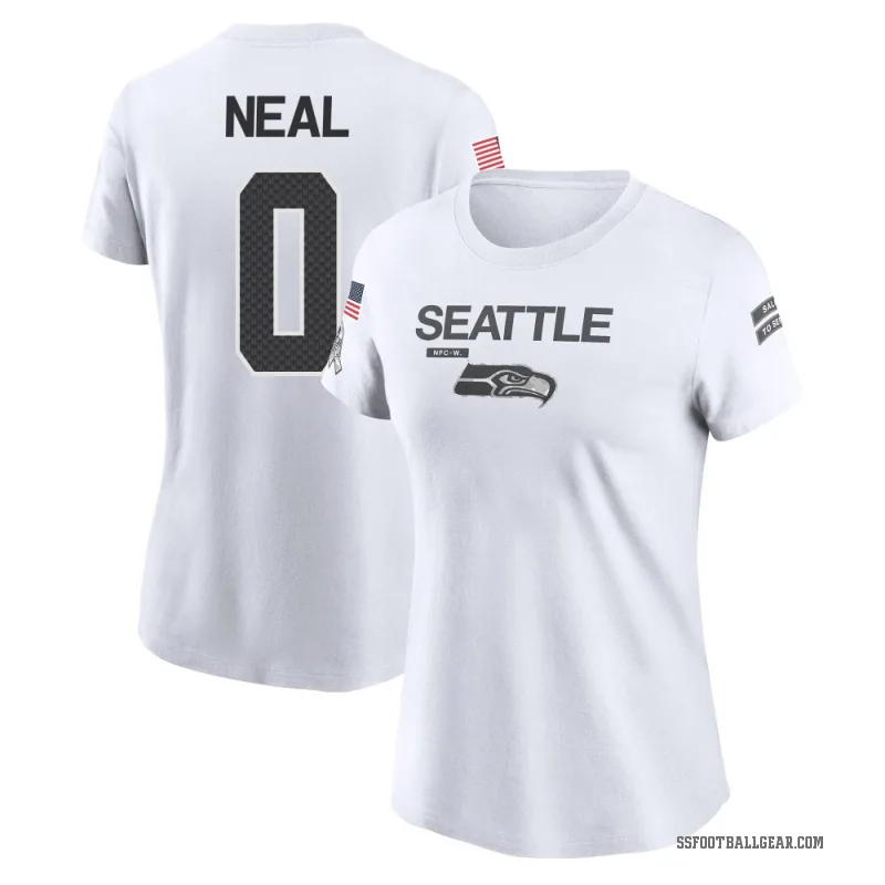 Julian Neal Women's White Seattle Seahawks 2024 Salute to Service Performance T-Shirt