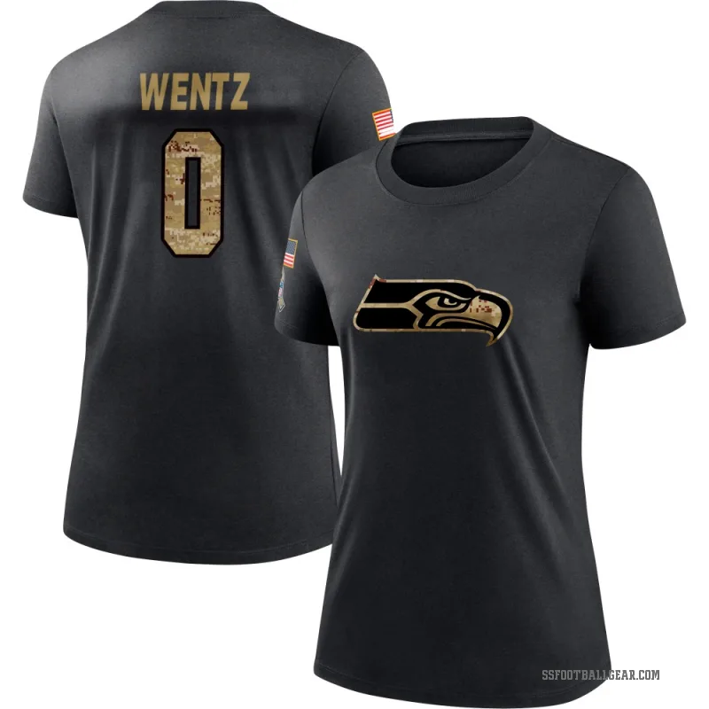 Levi Wentz Women's Black Seattle Seahawks 2020 Salute To Service Performance T-Shirt