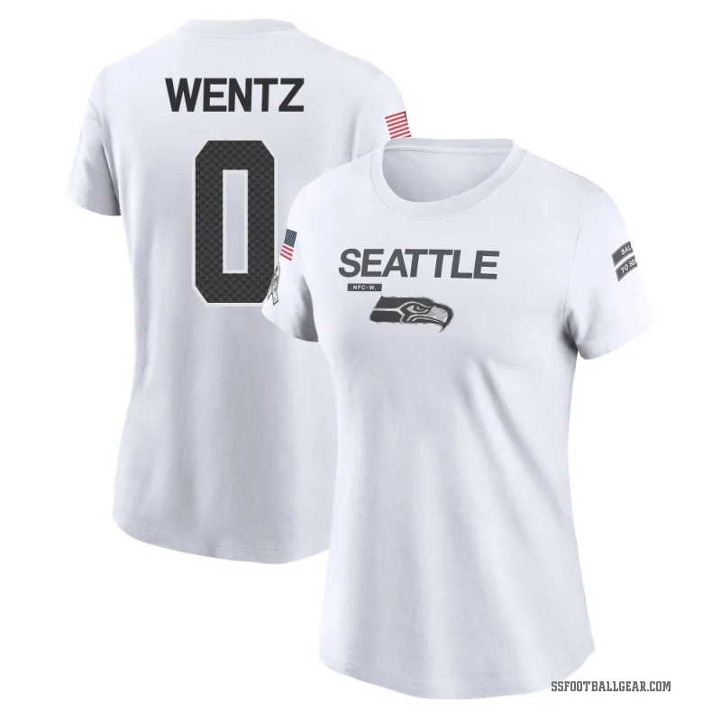 Levi Wentz Women's White Seattle Seahawks 2024 Salute to Service Performance T-Shirt
