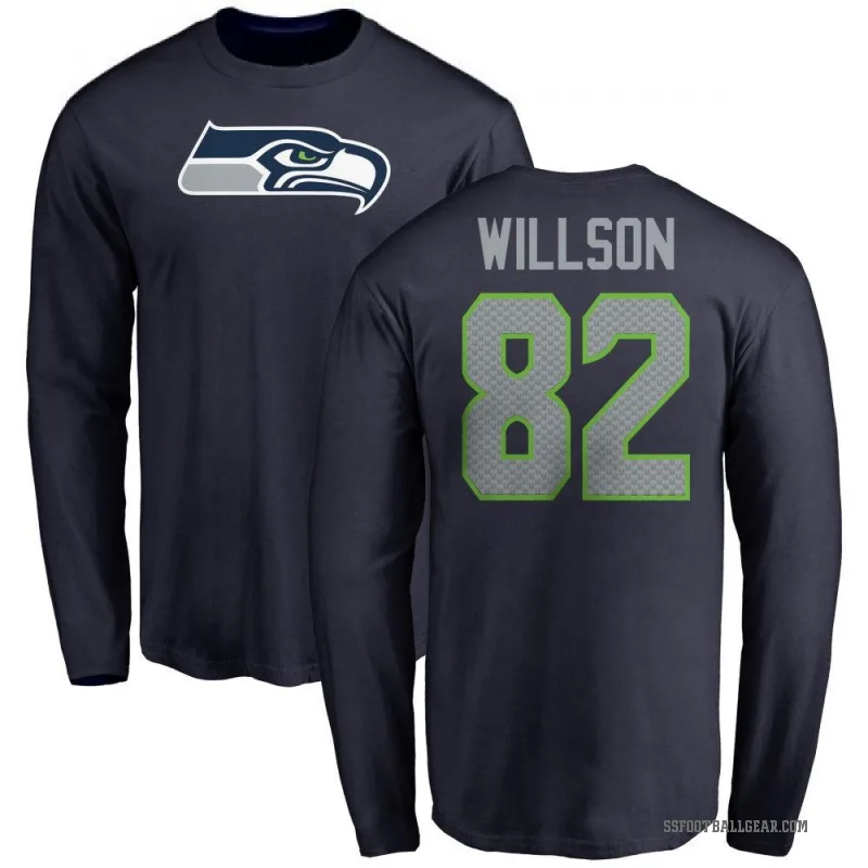 Luke Willson Youth Navy Seattle Seahawks Logo Long Sleeve T-Shirt -