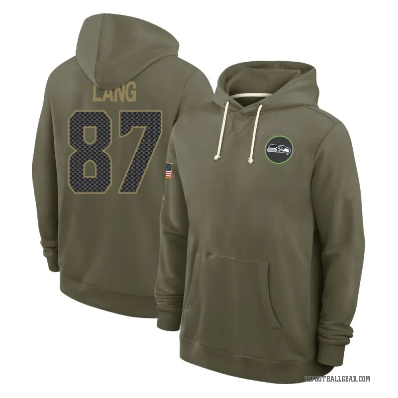 Marshall Lang Men's Olive Seattle Seahawks 2025 Salute to Service Hoodie