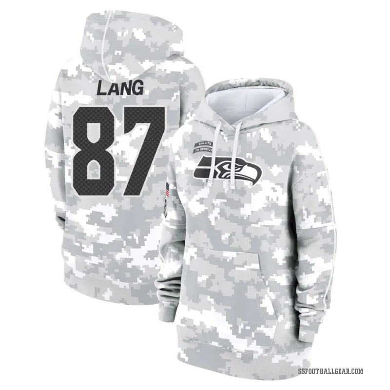 Marshall Lang Women's Camo Seattle Seahawks Arctic 2024 Salute to Service Club Fleece Pullover Hoodie