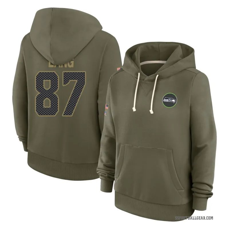Marshall Lang Women's Olive Seattle Seahawks 2025 Salute to Service Hoodie