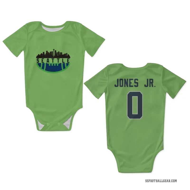 Marvin Jones Jr.  Green Seattle Seahawks   Neon  Newborn & Infant Bodysuit