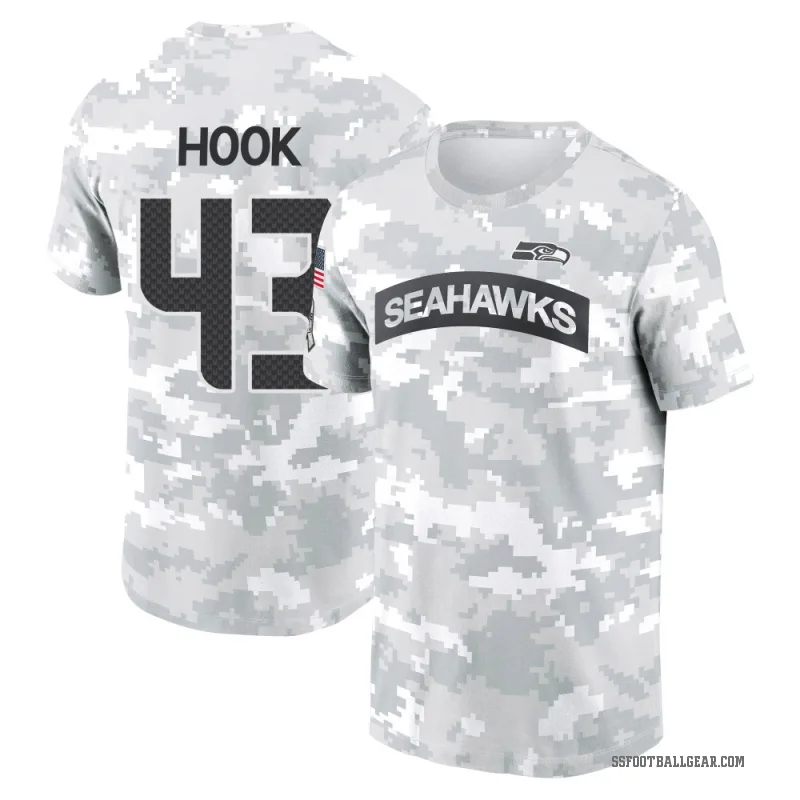 Maxen Hook Youth Camo Seattle Seahawks Arctic 2024 Salute to Service Performance T-Shirt