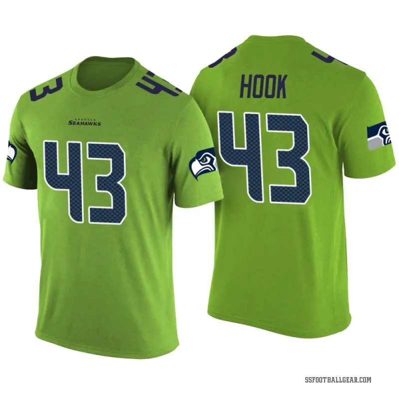 Maxen Hook Youth Green Seattle Seahawks Color Rush T-Shirt
