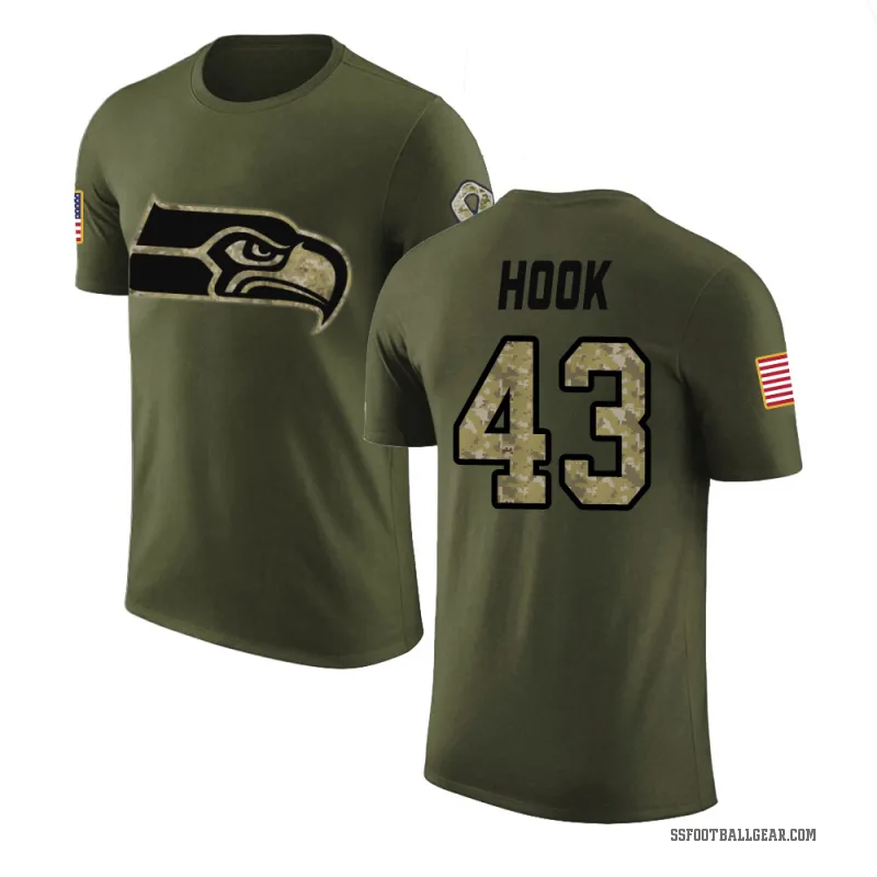 Maxen Hook Youth Olive Seattle Seahawks Salute to Service T-Shirt