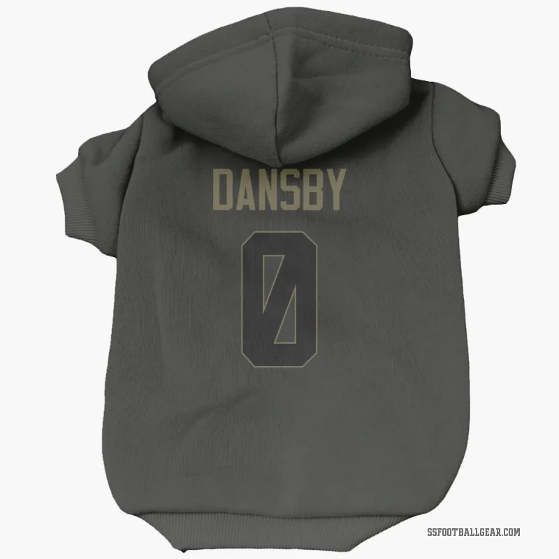Michael Dansby  Black Seattle Seahawks  Service Cat & Dog Pet Hoodie