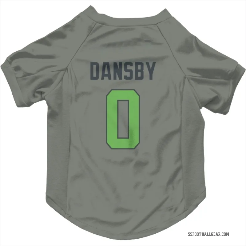 Michael Dansby  Green Seattle Seahawks   Gray Neon  Cat & Dog Pet Jersey