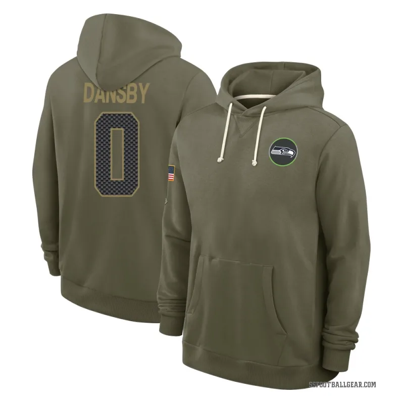 Michael Dansby Youth Olive Seattle Seahawks 2025 Salute to Service Hoodie