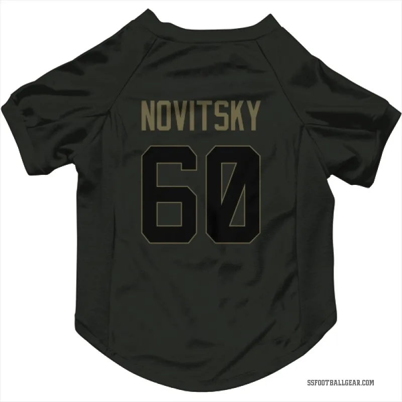 Michael Novitsky  Black Seattle Seahawks  Service Cat & Dog Pet Jersey
