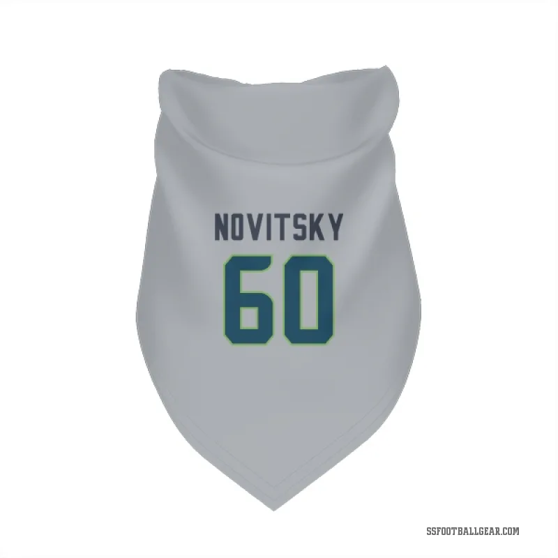 Michael Novitsky  Gray Seattle Seahawks  Cat & Dog Pet Bandana