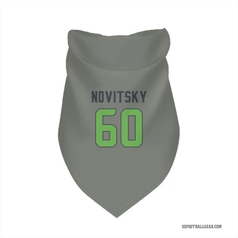 Michael Novitsky  Green Seattle Seahawks   Gray Neon  Cat & Dog Pet Bandana