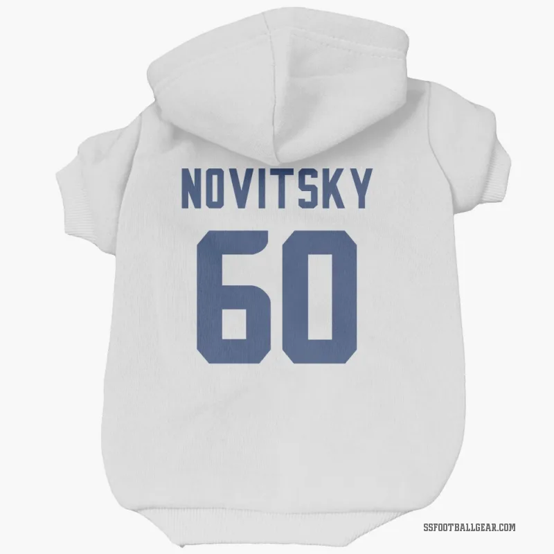 Michael Novitsky  White Seattle Seahawks  Cat & Dog Pet Hoodie