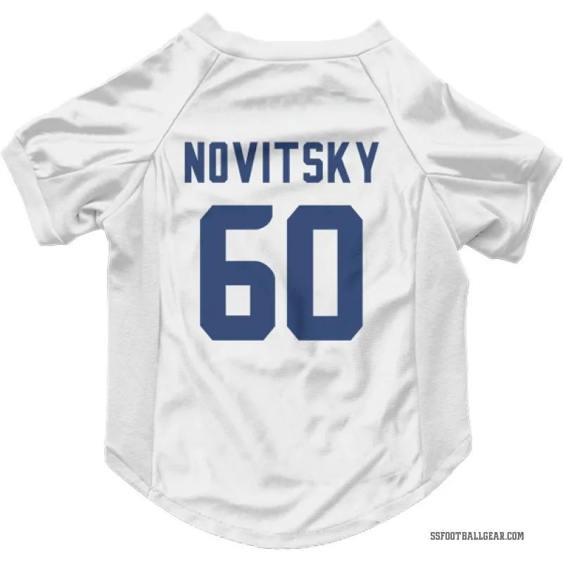 Michael Novitsky  White Seattle Seahawks  Cat & Dog Pet Jersey