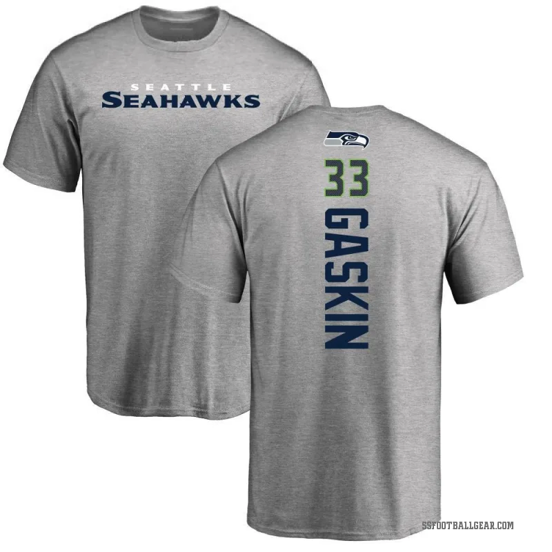 Myles Gaskin Men's Ash Seattle Seahawks Backer T-Shirt -