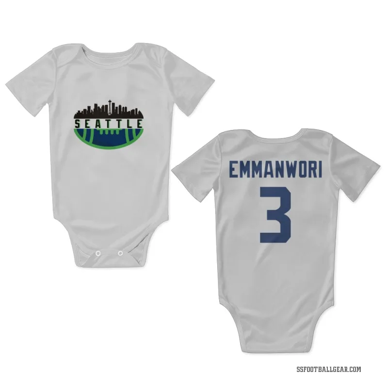 Nick Emmanwori  White Seattle Seahawks  Newborn & Infant Bodysuit