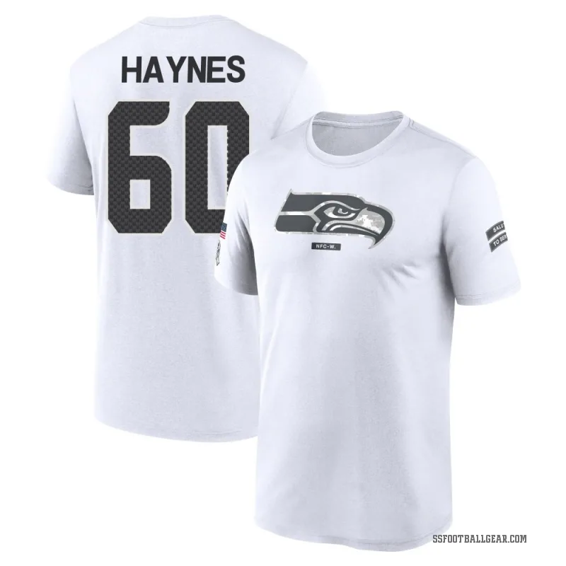 Phil Haynes Youth White Seattle Seahawks 2024 Salute to Service Performance T-Shirt