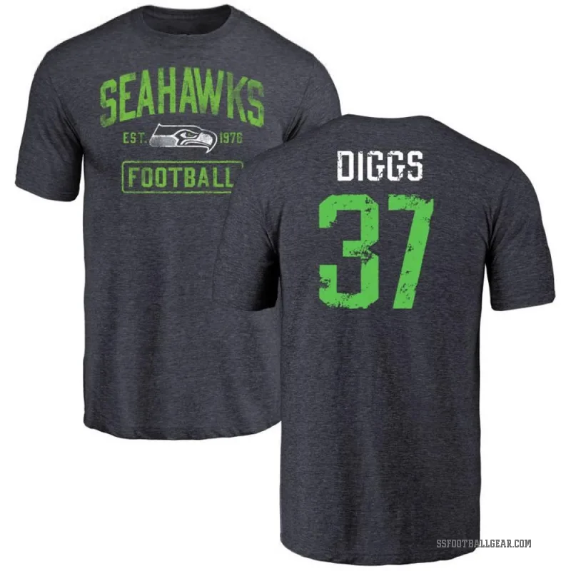 Quandre Diggs Men's Navy Seattle Seahawks Distressed T-Shirt