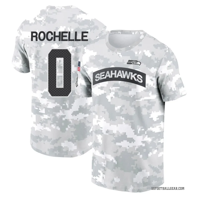 Rashad Rochelle Men's Camo Seattle Seahawks Arctic 2024 Salute to Service Performance T-Shirt