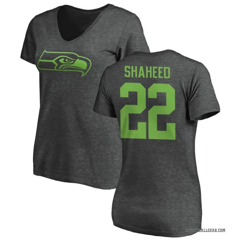 Rashid Shaheed Women's Ash Seattle Seahawks One Color T-Shirt -
