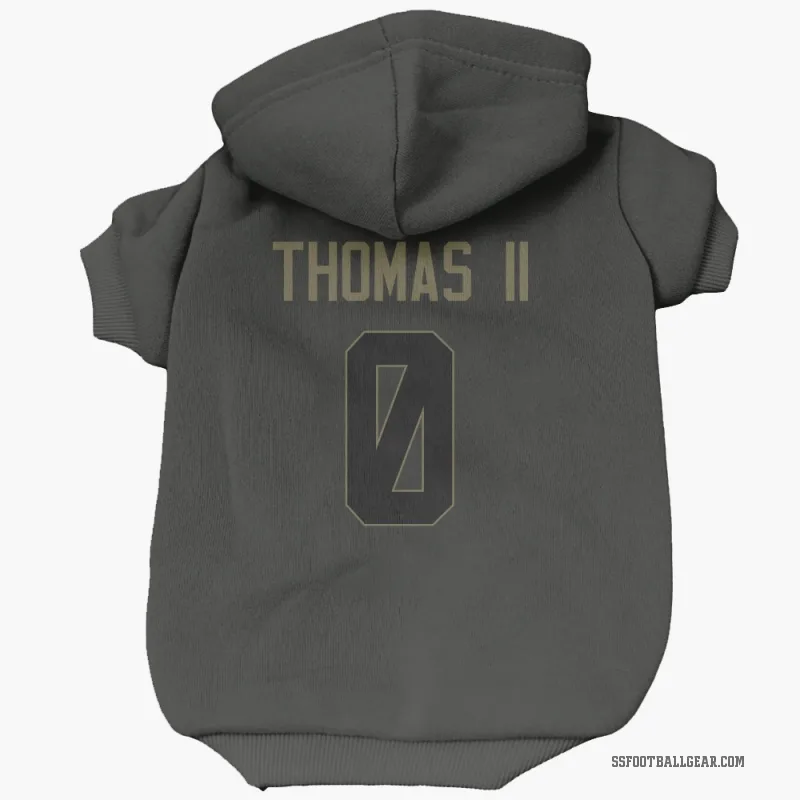 Rodney Thomas II  Black Seattle Seahawks  Service Cat & Dog Pet Hoodie