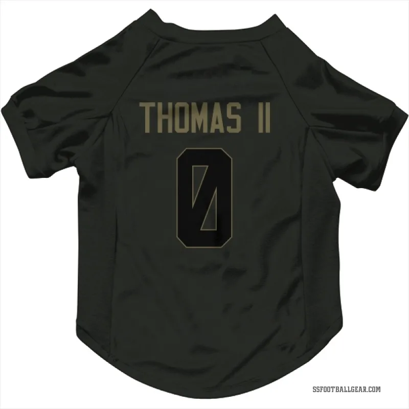 Rodney Thomas II  Black Seattle Seahawks  Service Cat & Dog Pet Jersey