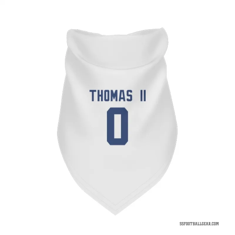 Rodney Thomas II  White Seattle Seahawks  Cat & Dog Pet Bandana