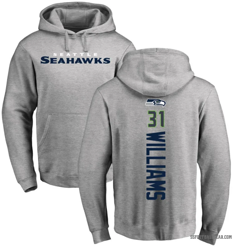 TaMerik Williams Youth Seattle Seahawks Pro Line Ash Backer Pullover Hoodie