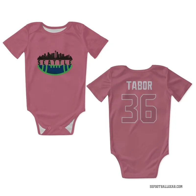 Teez Tabor  Pink Seattle Seahawks  Newborn & Infant Bodysuit