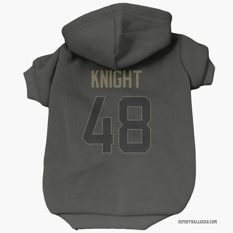 Tyrice Knight  Black Seattle Seahawks  Service Cat & Dog Pet Hoodie
